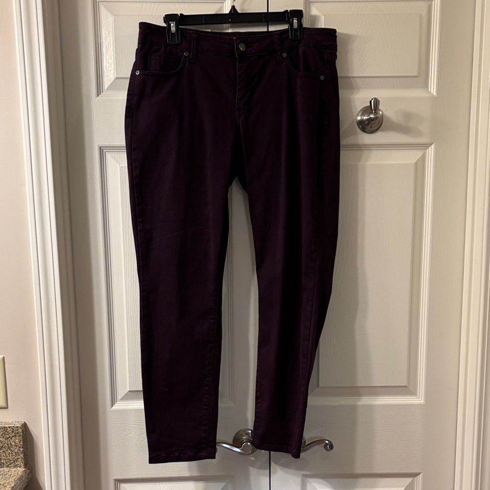 Plum Skinny Jeans - Deep Eggplant Hue